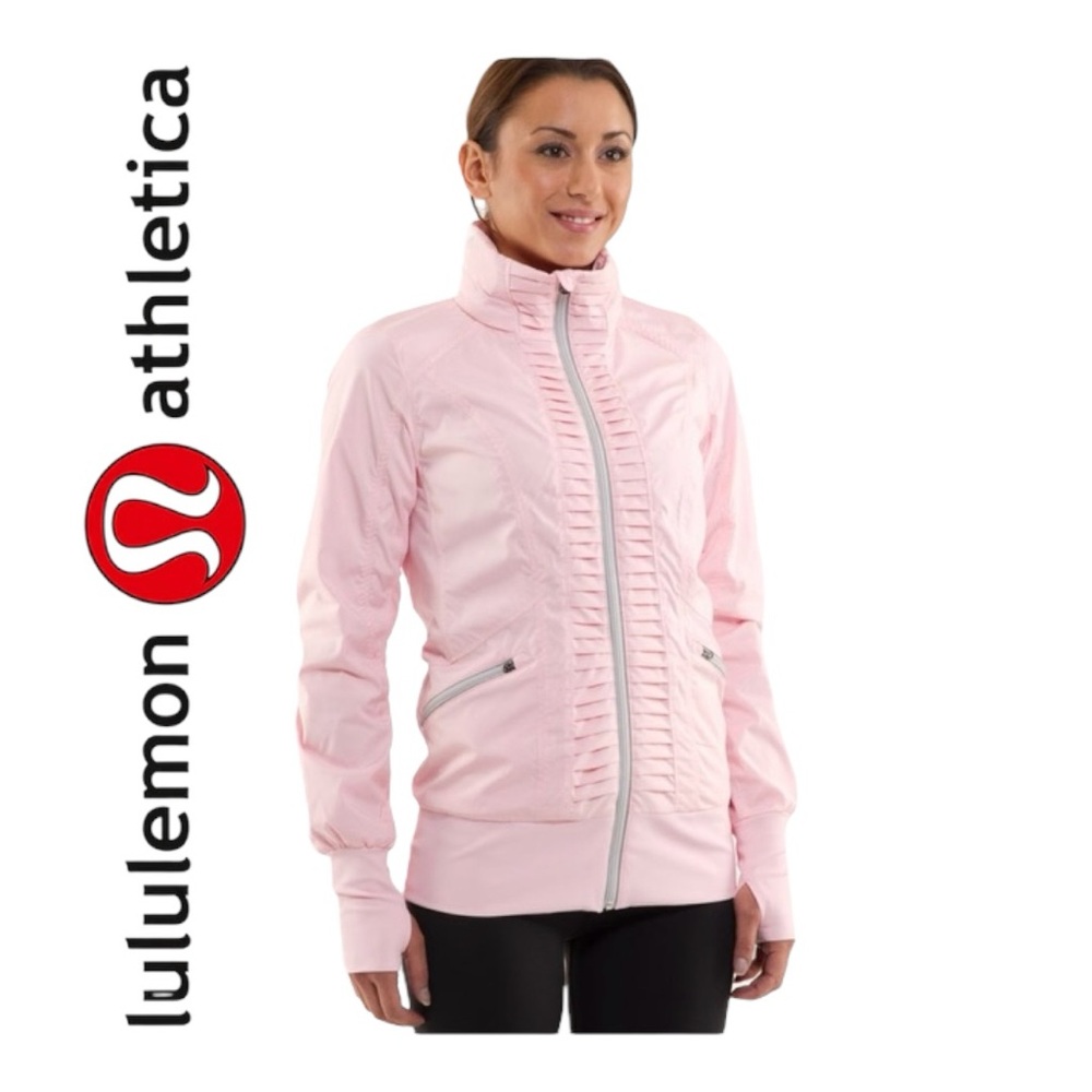 Lululemon Athletica Pink Back  on Track Jacket